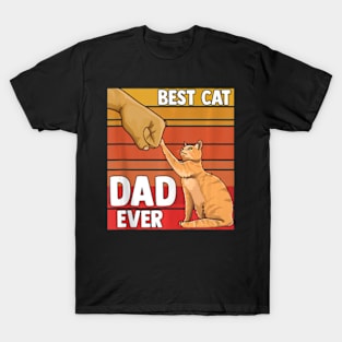 Best Cat Dad Ever Cat Lovers T-Shirt